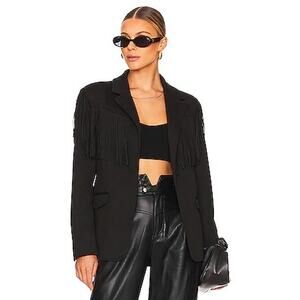 REVOLVE Fringe Shoulder Jacket In Show Stopper BlankNYC Size XS